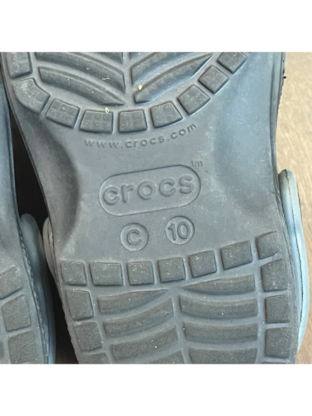 Crocs Fun Lab Classic AM‎ Shark Clog Toddler Size 10 Black Gray Fin Waterproof